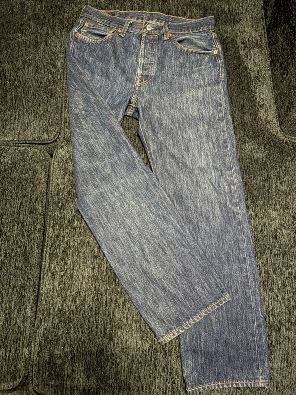 Levi's Men's 501 Straight-Leg Indigo Denim Jeans